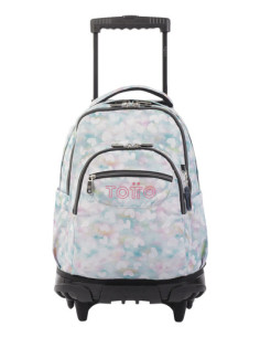 Totto Renglones mochila Mochila escolar Multicolor Poliéster, Cloruro de polivinilo (PVC)