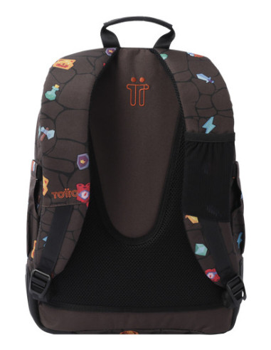 Totto Crayoles mochila Mochila escolar Marrón Poliéster