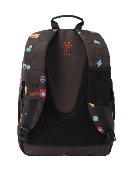 Totto Crayoles mochila Mochila escolar Marrón Poliéster