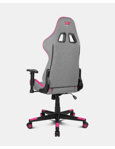 DRIFT DR90 PRO Silla para videojuegos de PC Asiento acolchado Gris, Rosa
