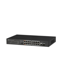 Dahua Technology PFS3117-16ET-135 switch No administrado L2 Fast Ethernet (10 100) Energía sobre Ethernet (PoE) Negro