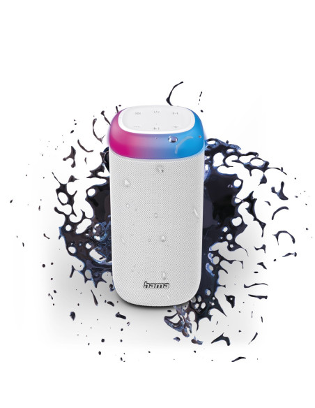 Hama Shine 2.0 Altavoz portátil estéreo Blanco 30 W