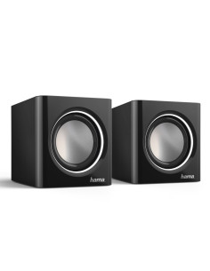 Hama | Altavoces Sonic Mobil 185, 3W, conexión jack 3,5mm, control de volumen, Color negro