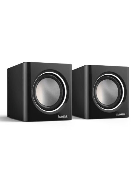 Hama | Altavoces Sonic Mobil 185, 3W, conexión jack 3,5mm, control de volumen, Color negro