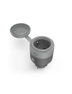 Hama Outdoor toma de corriente Tipo E Gris 2