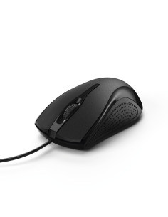 Hama | Ratón con cable MC 200, para diestros y zurdos, conexión USB-A, con 1000DPI, color negro