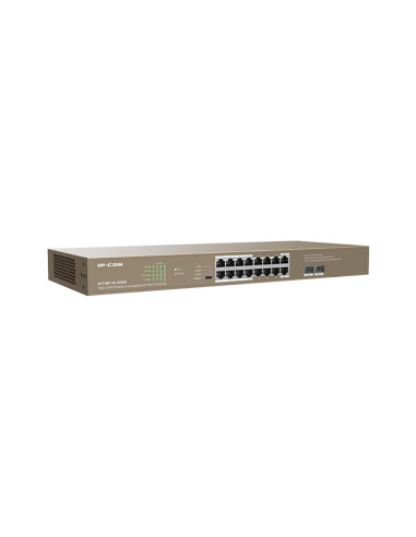 IP-COM Networks G1118P-16-250W switch No administrado Gigabit Ethernet (10 100 1000) Energía sobre Ethernet (PoE) Marrón