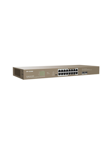 IP-COM Networks G1118P-16-250W switch No administrado Gigabit Ethernet (10 100 1000) Energía sobre Ethernet (PoE) Marrón