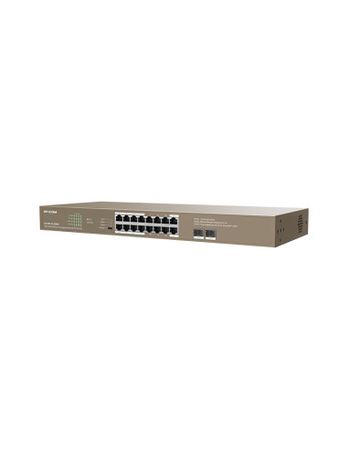 IP-COM Networks G1118P-16-250W switch No administrado Gigabit Ethernet (10 100 1000) Energía sobre Ethernet (PoE) Marrón