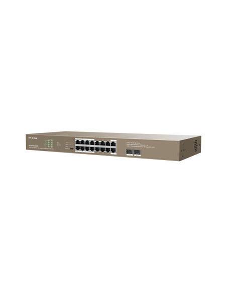 IP-COM Networks G1118P-16-250W switch No administrado Gigabit Ethernet (10 100 1000) Energía sobre Ethernet (PoE) Marrón