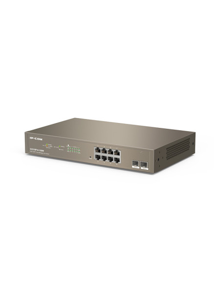 IP-COM Networks G3310P-8-150W switch Gestionado L2 Gigabit Ethernet (10 100 1000) Energía sobre Ethernet (PoE) Gris