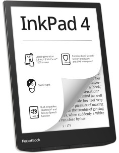 PocketBook InkPad 4 lectore de e-book Pantalla táctil 32 GB Wifi Negro, Plata