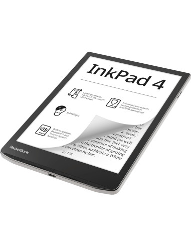 PocketBook InkPad 4 lectore de e-book Pantalla táctil 32 GB Wifi Negro, Plata