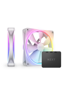 NZXT F140 RGB DUO Twin Pack Carcasa del ordenador Ventilador 14 cm Blanco 2 pieza(s)