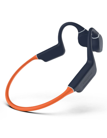 Creative Labs EF1081 Auriculares Inalámbrico gancho de oreja USB Tipo C Bluetooth Negro, Naranja