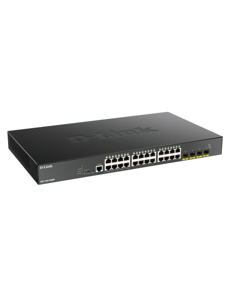 D-Link DGS-1250-28XMP Gestionado L3 Gigabit Ethernet (10 100 1000) Energía sobre Ethernet (PoE) Negro