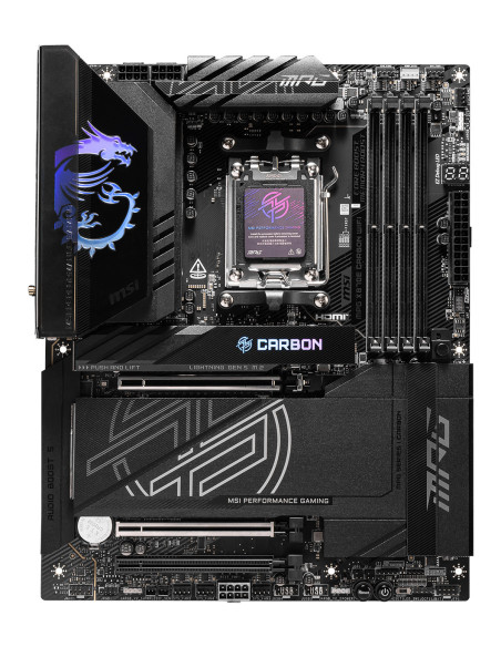 MSI MPG X870E CARBON WIFI placa base AMD X870E Zócalo AM5 ATX