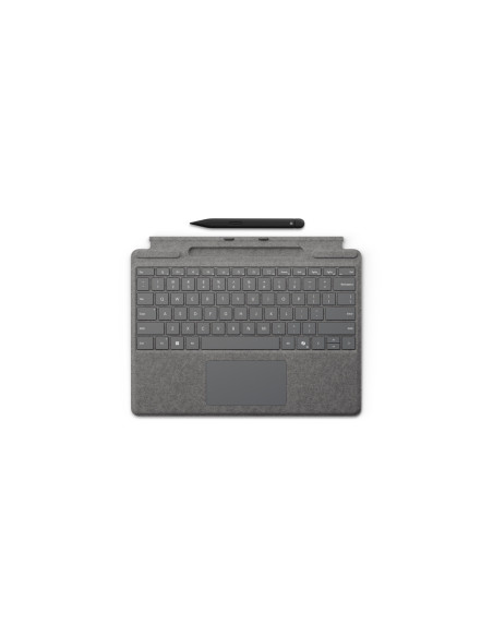 Microsoft Surface Pro Keyboard with Slim Pen for Business QWERTZ Alemán Microsoft Cover port Platino