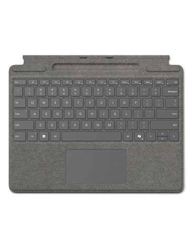 Microsoft Surface Pro Keyboard with pen storage for Business QWERTZ Alemán Microsoft Cover port Platino
