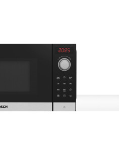Bosch Serie 2 FEL023MS2 microondas Negro, Acero inoxidable Solo microondas Encimera 20 L 800 W 2