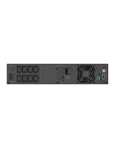 Conceptronic ZEUS51E2K sistema de alimentación ininterrumpida (UPS) Doble conversión (en línea) 2 kVA 2000 W 8 salidas AC