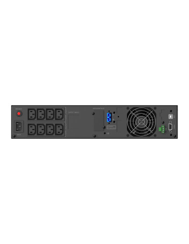 Conceptronic ZEUS51E1K sistema de alimentación ininterrumpida (UPS) Doble conversión (en línea) 1 kVA 1000 W 8 salidas AC