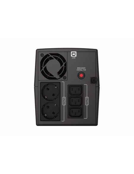Conceptronic ZEUS08EM sistema de alimentación ininterrumpida (UPS) Línea interactiva 1,5 kVA 900 W 5 salidas AC