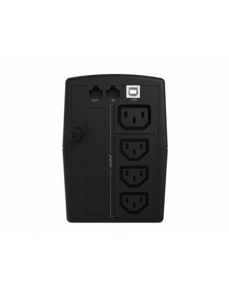 Conceptronic ZEUS07E sistema de alimentación ininterrumpida (UPS) Línea interactiva 1 kVA 600 W 4 salidas AC