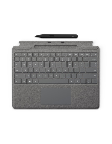 Microsoft 8X8-00175 teclado para móvil QWERTY Español Microsoft Cover port Platino