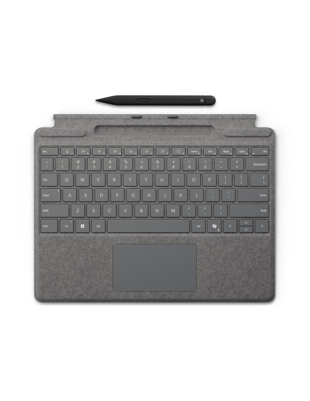 Microsoft 8X8-00175 teclado para móvil QWERTY Español Microsoft Cover port Platino