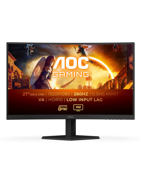 AOC G4 C27G4ZXE pantalla para PC 68,6 cm (27") 1920 x 1080 Pixeles Full HD LED Negro, Gris