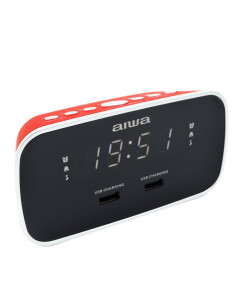 Aiwa CRU-19RD despertador Reloj despertador digital Rojo