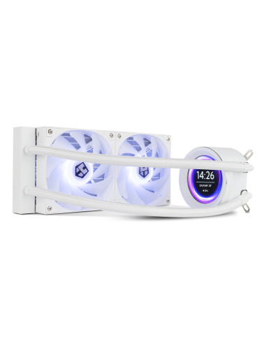 NOX Hummer X-240 LCD Procesador Refrigerador de aire 12 cm Blanco 1 pieza(s)