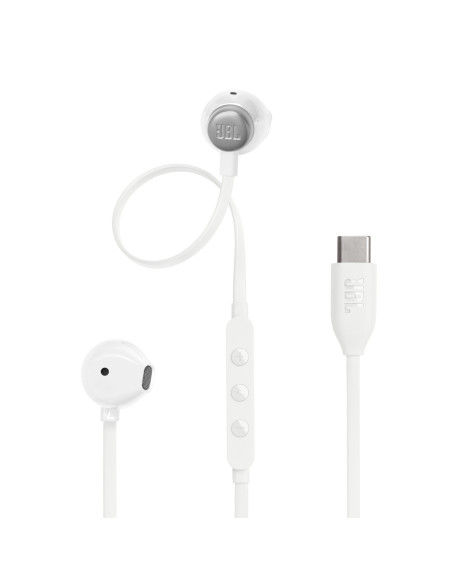 JBL Tune 305C Auriculares Alámbrico Dentro de oído Llamadas Música USB Tipo C Blanco