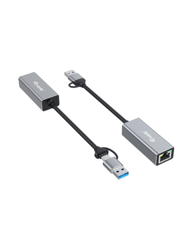 Equip Adaptador de USB-C a 2,5 Gigabit Ethernet de red (USB-C+A)