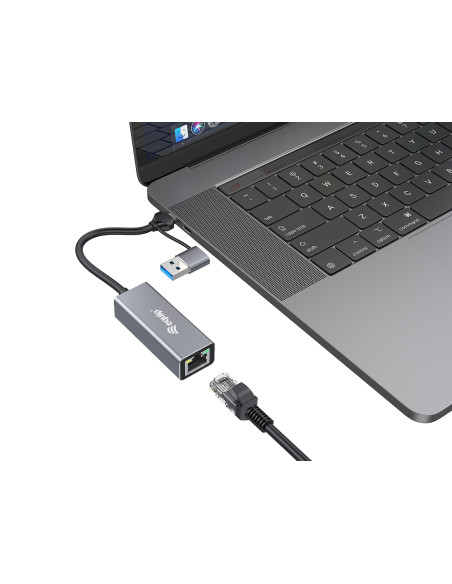 Equip Adaptador de USB-C a 2,5 Gigabit Ethernet de red (USB-C+A)