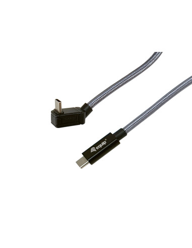Equip 128423 Cable USB 3.2 Gen 2x2 C a conector C U, 3,0 m, negro, M M, PD240W, 4K 60 Hz, 20 Gbps