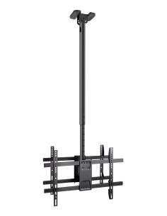 TooQ Soporte de Techo para 2 Pantallas 43"-86", Negro