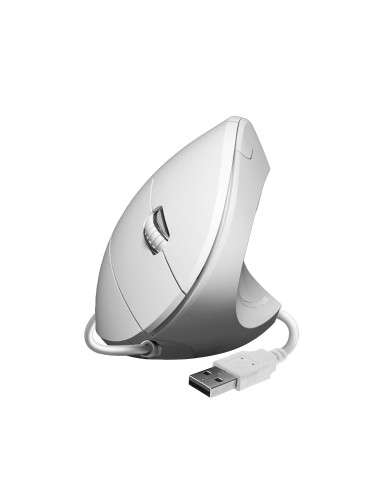 SUBBLIM Ratón GLIDE VERTICAL ERGO WIRED MOUSE WHITE