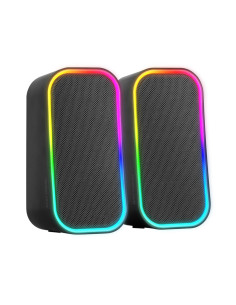 Mars Gaming MS-OM, Altavoces Gaming 20W, Iluminación Dinámica RGB, Altavoces Bluetooth 5.3 + AUX-IN, Caja de Control de 2