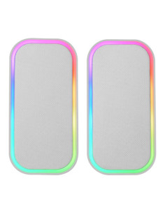 Mars Gaming MS-OM, Altavoces Gaming 20W, Iluminación Dinámica RGB, Altavoces Bluetooth 5.3 + AUX-IN, Caja de Control de