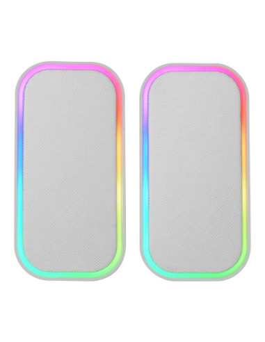 Mars Gaming MS-OM, Altavoces Gaming 20W, Iluminación Dinámica RGB, Altavoces Bluetooth 5.3 + AUX-IN, Caja de Control de