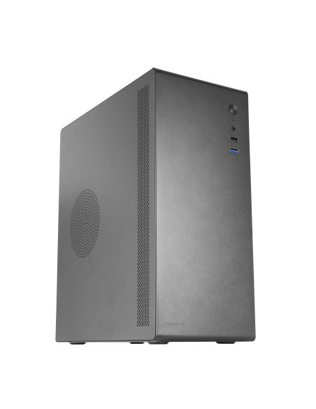 Tacens NOVAX, Caja PC Ultracompacta Micro-ATX, Diseño Totalmente Metálico Ultrarresistente, 1x Ventilador Trasero 80mm, Caja