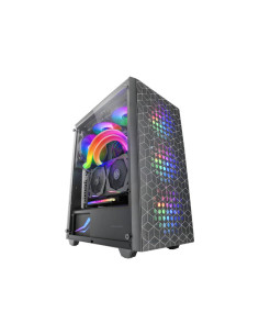 Mars Gaming MC-MAG, Caja Gaming ATX, Ventana Lateral Completa Cristal Templado, Doble Rejilla Magnética Antipolvo Frontal + 2