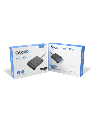 NOX Lite Card ID lector de tarjeta inteligente Interior USB USB 2.0 Negro