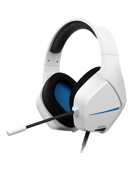 Krom Kopa Move Auriculares Alámbrico Diadema Juego Blanco