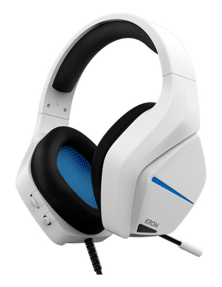 Krom Kopa Move Auriculares Alámbrico Diadema Juego Blanco