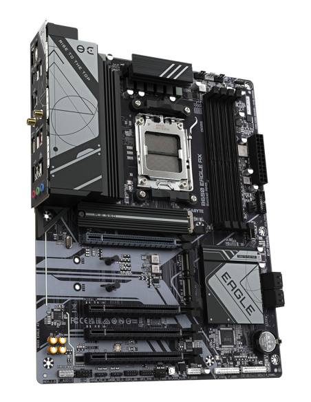 GIGABYTE B650 EAGLE AX Placa base - AMD Ryzen serie 9000, VRM de 12+2+2 fases, hasta 7600 MHz DDR5 (OC), 1xPCIe 5.0 + 2xPCIe