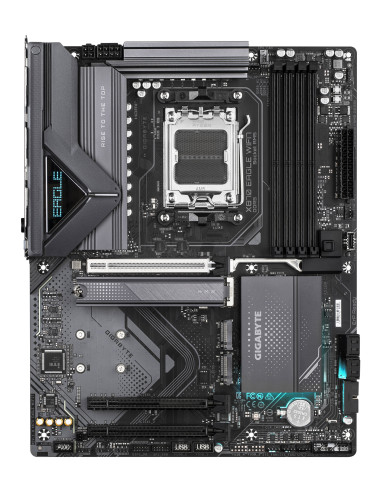 GIGABYTE X870 EAGLE WIFI7 Placa Base - Compatible con CPUs AMD Ryzen 9000, 14+2+2 fases VRM, hasta 8000MHz DDR5 (OC), 1xPCIe