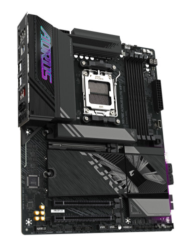 GIGABYTE X870E AORUS ELITE WIFI7 Placa Base - Compatible con CPUs AMD Ryzen 9000, 16+2+2 fases VRM digitales, hasta 8000Hz DDR5